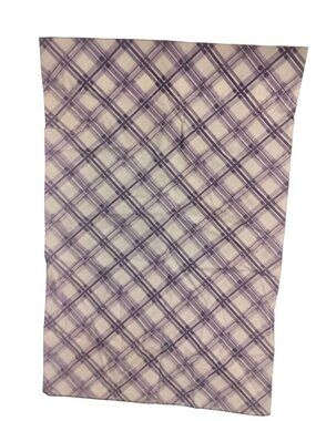 Queen Pillowcase Lavender Purple Plaid Sears Roebuck 30 x 20 USA